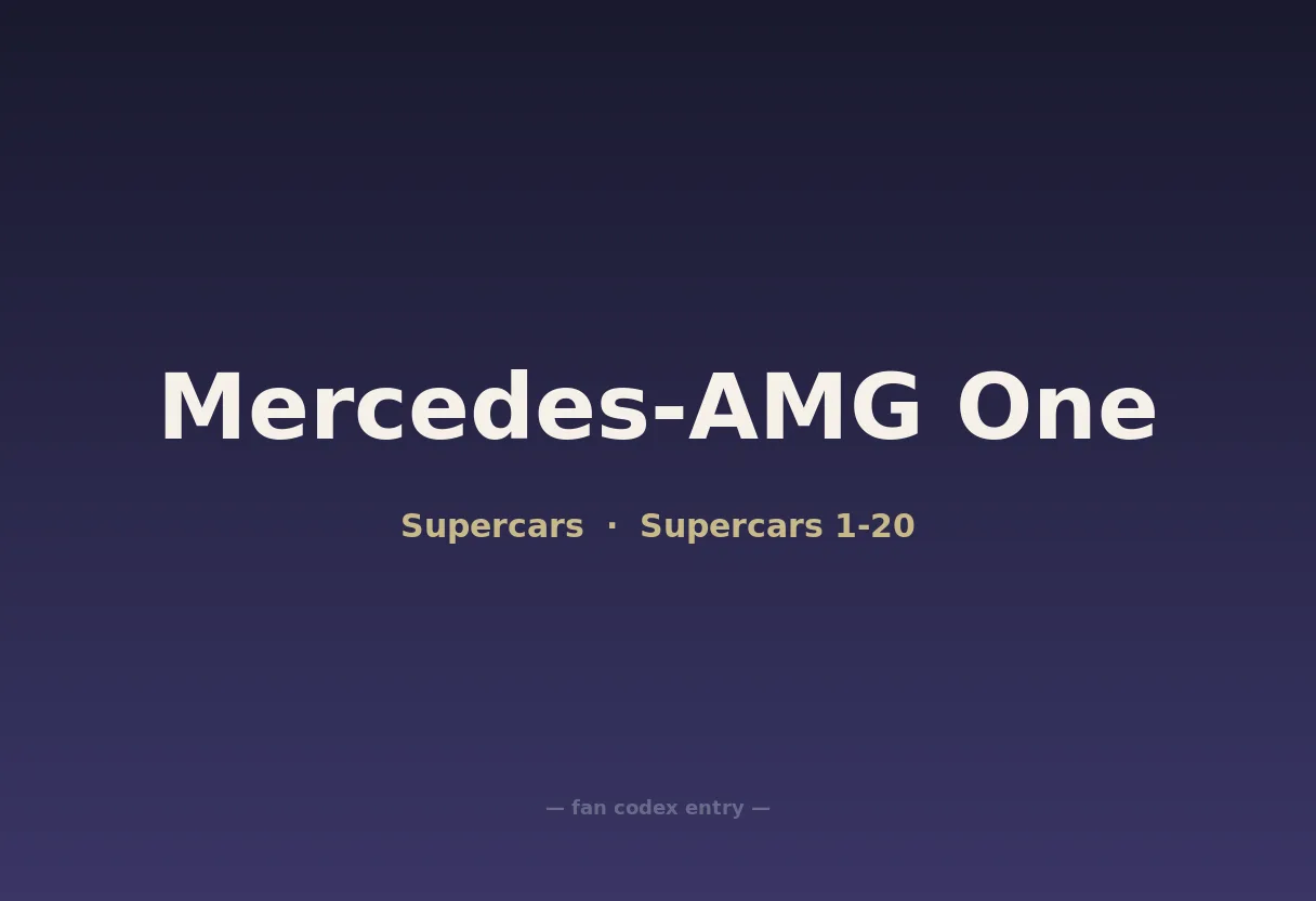 Mercedes-AMG One
